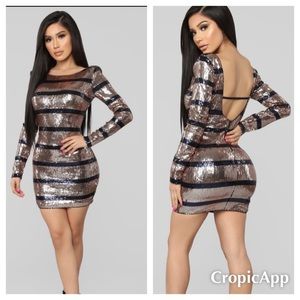 NWT Fashion Nova Sequin Dress